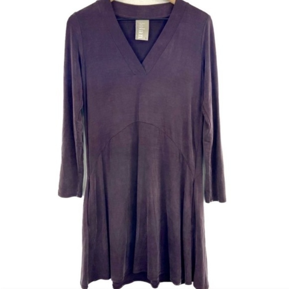 Dolan Left Coast Collection Toute Long Sleeve Swing Dress, Purple, size M